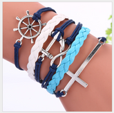 Chic Charm Multi-Layer Woven Bracelet Bangle Rope