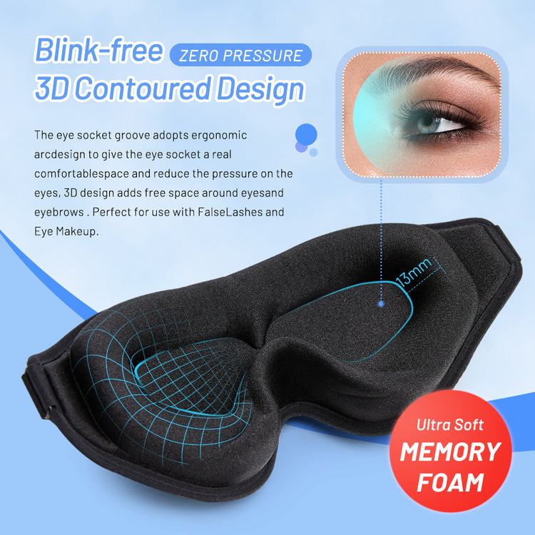 Chic Charm 3D Memory Foam Sleep Mask Comfort