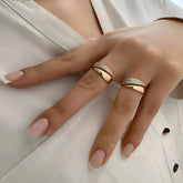 Chic Charm Elegant Adjustable Sparkle Ring