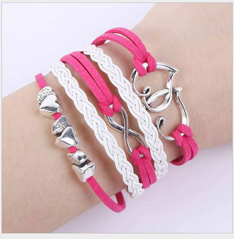 Chic Charm Multi-Layer Woven Bracelet Bangle Rope